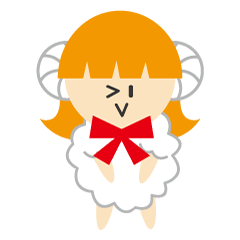 [LINEスタンプ] ヒツジの女執事 メ～