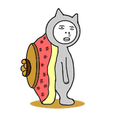 [LINEスタンプ] お～い、ねこ氏