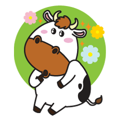 [LINEスタンプ] Moovin牛