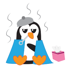 [LINEスタンプ] Mike - the penguin (EN)の画像（メイン）