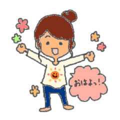 [LINEスタンプ] 笑顔日和