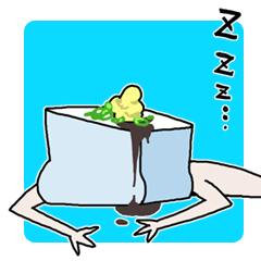 [LINEスタンプ] がんばれ！豆腐星人！