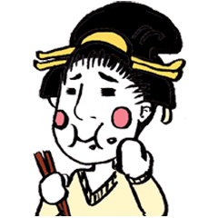 [LINEスタンプ] 大江戸ガールズ