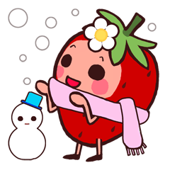 [LINEスタンプ] いちごウィンター