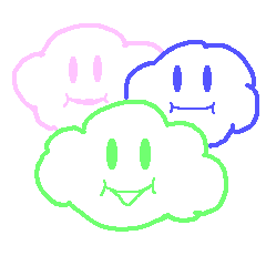 [LINEスタンプ] ふわふわ雲