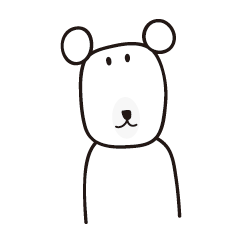 [LINEスタンプ] クマ男の一日の画像（メイン）