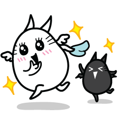 [LINEスタンプ] Noir Blanc