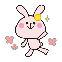 [LINEスタンプ] ぼたんうさぎ