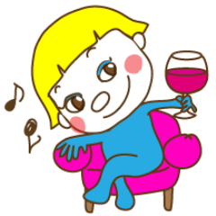 [LINEスタンプ] 青いナンシー！