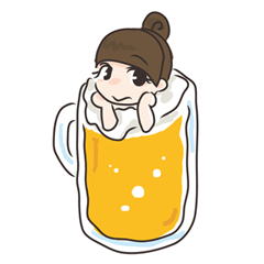 [LINEスタンプ] 麦酒の妖精の画像（メイン）