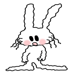 [LINEスタンプ] ダレうさぎ