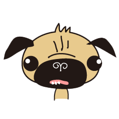 [LINEスタンプ] パグのぱぐのすけ、参上！