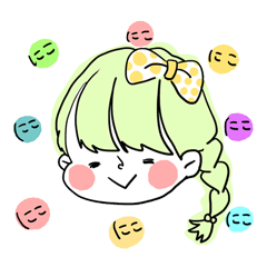 [LINEスタンプ] ぽにょほっぺ