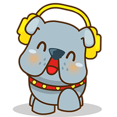 [LINEスタンプ] Bozzy, the funny and cute bulldog puppyの画像（メイン）