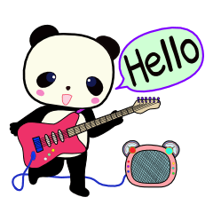 [LINEスタンプ] ぱんだちゃん（英語）