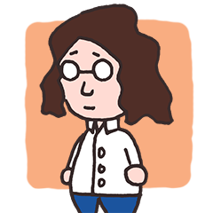 [LINEスタンプ] 丸メガネの彼。