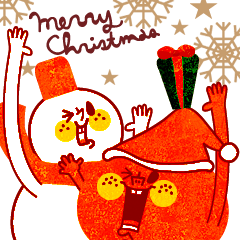 [LINEスタンプ] karinの 『りんごくん』クリスマス＆お正月