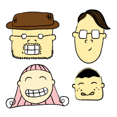 [LINEスタンプ] Buta Family