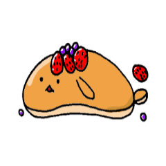 [LINEスタンプ] パンケーキうさぎ