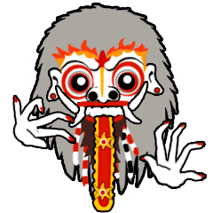 [LINEスタンプ] バリ島魔女ランダ