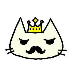 [LINEスタンプ] かちぽのシロねこぷー