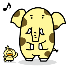 [LINEスタンプ] 新座市イメージキャラクター「ゾウキリン」の画像（メイン）