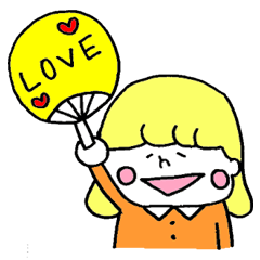 [LINEスタンプ] アイドル大好きgirl