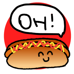 [LINEスタンプ] OH！ホットドッグくん。の画像（メイン）