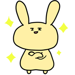 [LINEスタンプ] フツーのうさぎの画像（メイン）