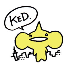 [LINEスタンプ] MEG♀ん家のKED.の画像（メイン）