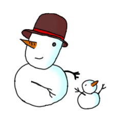 [LINEスタンプ] Live with snowman