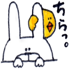 [LINEスタンプ] ひよこ時々うさぎ。の画像（メイン）