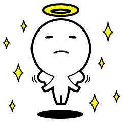 [LINEスタンプ] 白い天使と白い悪魔(SD)の画像（メイン）