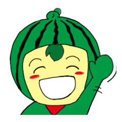 [LINEスタンプ] スイカーマンのほのぼの日常の画像（メイン）