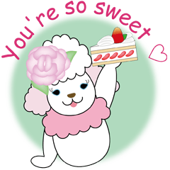 [LINEスタンプ] パンがないならケーキを食べよう！