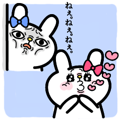 [LINEスタンプ] シュールなリアクションのうさぎさん vol.3