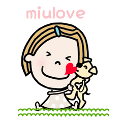 [LINEスタンプ] miu loveの画像（メイン）