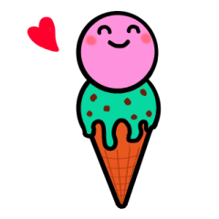 [LINEスタンプ] いつでもアイスクリーム
