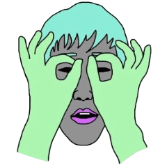 [LINEスタンプ] 変顔男子とキメ顔女子