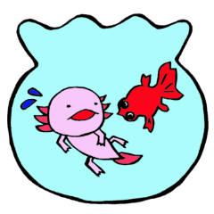 [LINEスタンプ] ウーパールーパーを飼育しませんか？