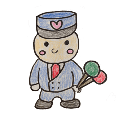 [LINEスタンプ] ぽっぽや クン。 (試作だよー)