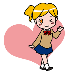 [LINEスタンプ] お悩み系JKスタンプの画像（メイン）