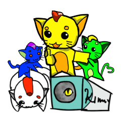 [LINEスタンプ] モヒカン猫