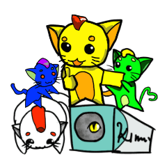 [LINEスタンプ] モヒカン猫の画像（メイン）