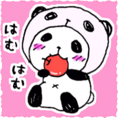 [LINEスタンプ] パンダinぱんだ4（甘えんぼ編）