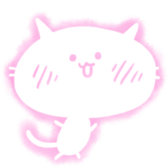 [LINEスタンプ] まっしろねこの画像（メイン）