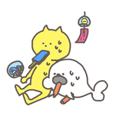 [LINEスタンプ] にゃんこい奴ら