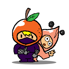[LINEスタンプ] Orenja ＆ Big head prawn