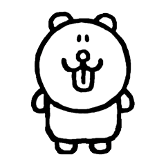 [LINEスタンプ] ベロくま