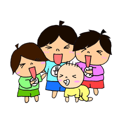 [LINEスタンプ] 喜怒哀楽4兄弟